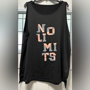 Woman’s Athletic Tank Black No Limits (731)